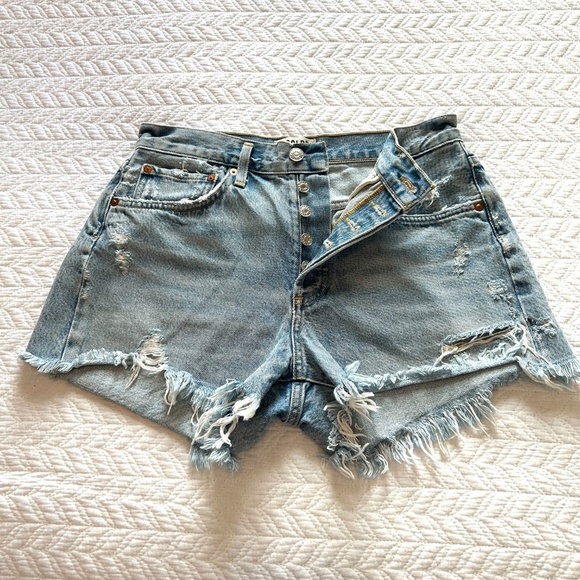 AGOLDE PARKER VINTAGE CUT OFF SHORT IN SWAPMEET Size 26 - Picture 3 of 15